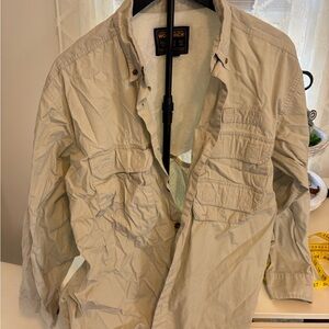 Woolrich Men's Beige Shirt Jacket
